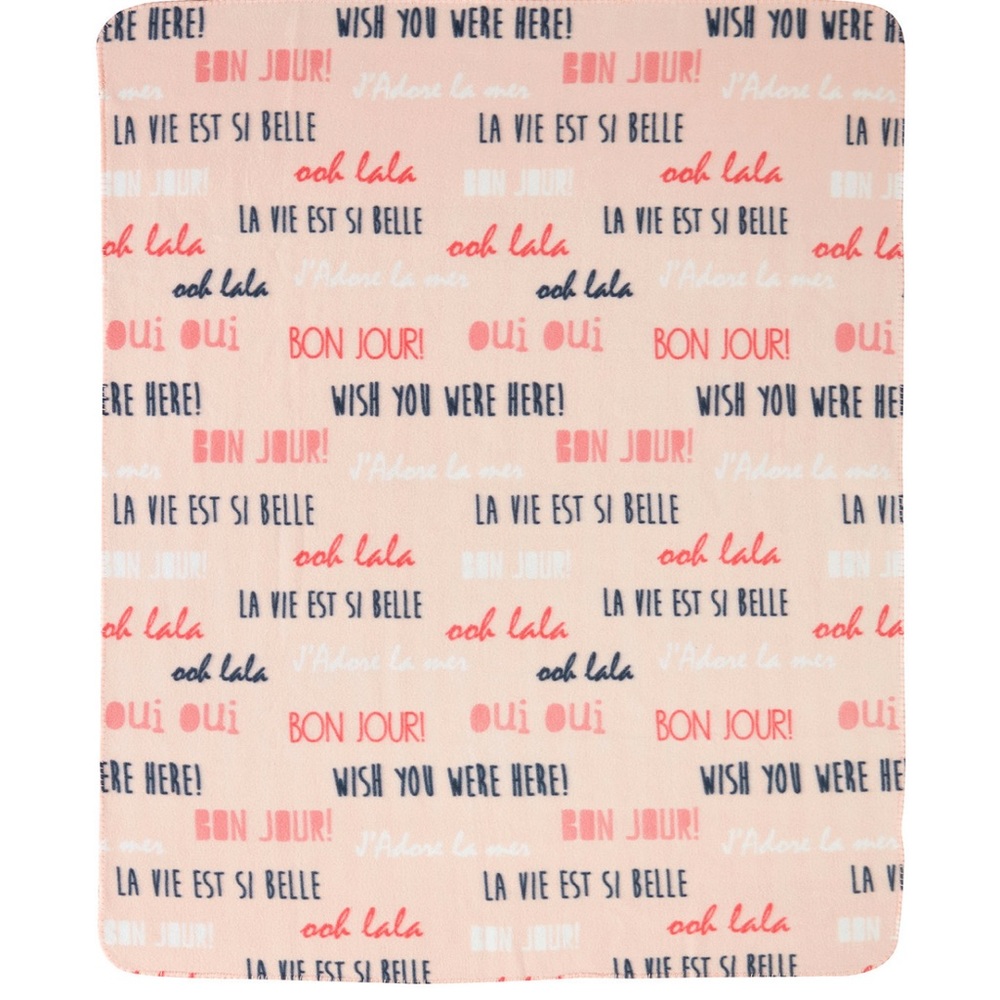 New Infinity Home novelty print fleece throws